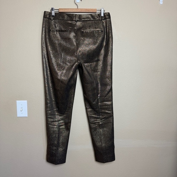 White House Black Market METALLIC SLIM ANKLE PANTS - Picture 6 of 11